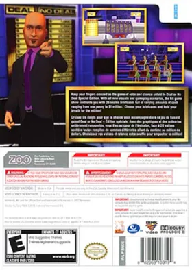 Deal or No Deal - Special Edition box cover back